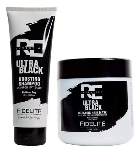 Combo Fidelite Ultra Black Matizador Shampoo+mascara