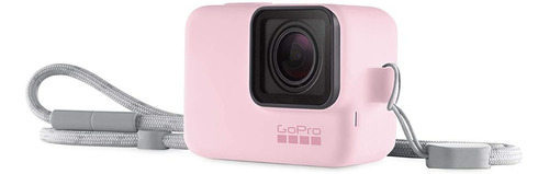 Funda Silicon Rosa (sleeve+lanyard) Gopro 5/6/7 Original