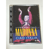 Dvd Madonna Ciao Italia. Live. Caja Cristal. Zona Saavedra