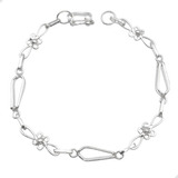 Pulsera Artesanal Modelo Lagrimas Plata 925 + Cajita | M53