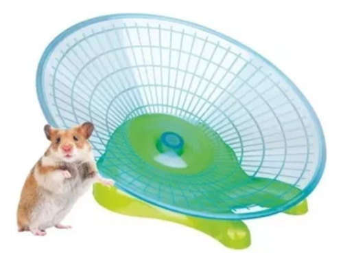 Rueda Ejercicio Disco Para Correr Hamster Topo Raton Jerbo Entretenimiento Wheel Importada Trixie 17cm