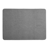 Mouse Pad Cargador Inalámbrico De Cuero 5v Color Marrón Claro