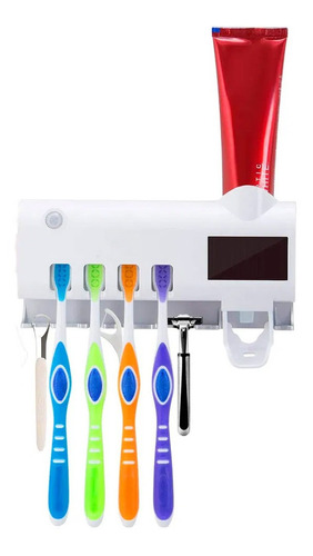 Organizador Dispensador Pasta Dental Esterilizacion Uv Baño