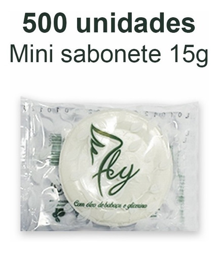 Kit 500 Mini Sabonete 15g Pousada Hotel Motel Airbnb Doação