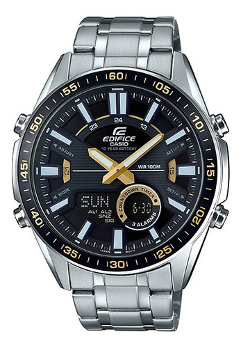 Relógio Casio Edifice Masculino Anadigi Efv-c100d-1bvdf