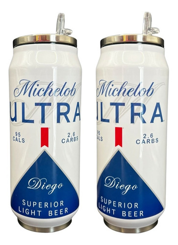 Termo Lata Cerveza Michelob Ultra Personalizado