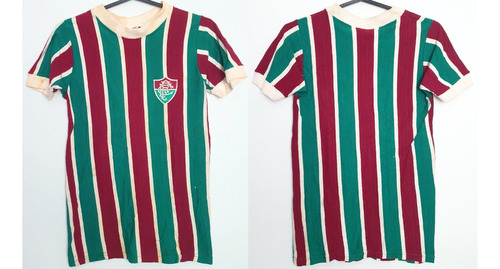 Camisa Futebol Fluminense Anos 70 Juvenil De Pano Campeã