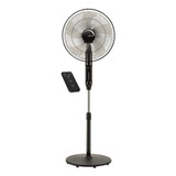 Ventilador Pedestal 16 V16p8r Black Airolite Cantidad De Aspas 5 Diámetro 16