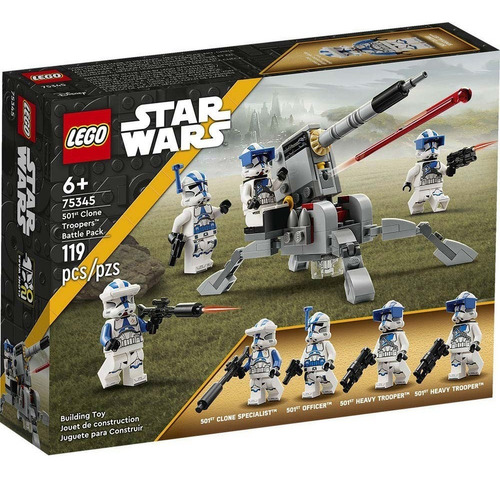 Lego Pack De Combate: Clon Troopers De La 501 Star Wars Cantidad De Piezas 119