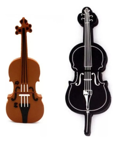 Memoria Usb 64gb Diseño Forma Figura De Violín Cello