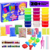 Kit De Fabricación De Slime De 18 Colores Para Niñas Y Niños