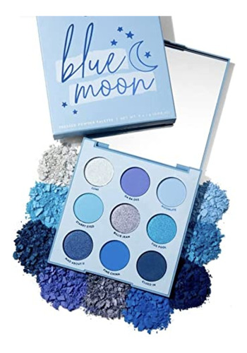 Paleta De Sombras De Ojos Colourpop Blue Moon, En Polvo