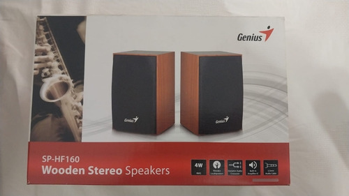 Parlantes Genius Wooden Stereo Usb