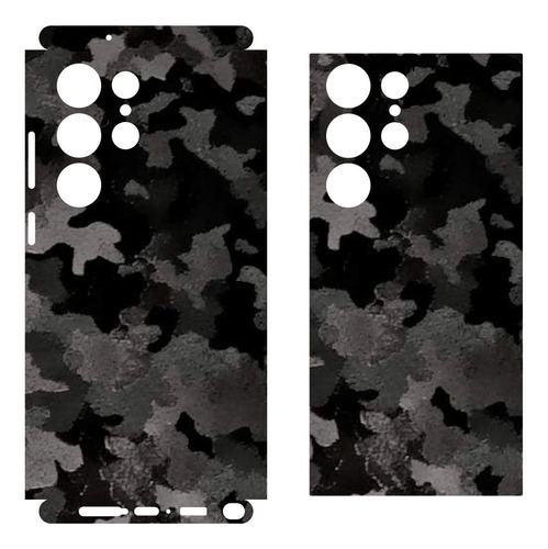 Skin Samsung S24 Ultra Camuflaje Negro Holográfico