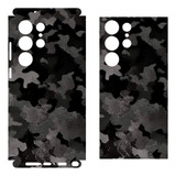 Skin Samsung S23 Ultra Camuflaje Holográfico Negro