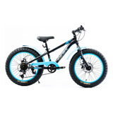 Bicicleta Fat Bike Sbk Rod 20 Hunter Y Recreo Aluminio Azul Color Negro Tamaño Del Cuadro Ml