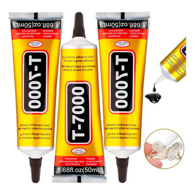 3 Pcs Pegamento Adhesivo T-7000 Multiusos 50ml Negro | MercadoLibre