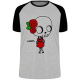 Camiseta Luxo Girl La Muerte Dama Da Morte Mexicana Caveira