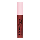 Labial Matte Lip Lingerie Xxl Nyx Acabado Mate Color Straps Off