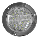 Plafon Redondo Blanco 32 Leds Luz Fija/estrobo 4 Pulgadas