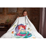 Cobertor Solteiro C/ Fronha Manta Microfibra Menina Princesa