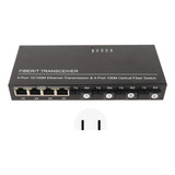 Convertidor De Fibra Óptica Sfp, 8 Puertos, 10 Led Autoadapt