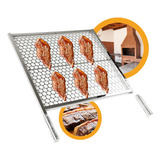 Grelha De Churrasco Inox Churrasqueira Moeda 55,56,57,58 X40