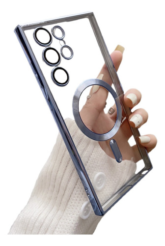Capa Case Transparente Samsung Magsafe Com Proteção Câmera