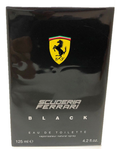 Ferrari Black Scuderia Masc.125 Ml-lacrado Original