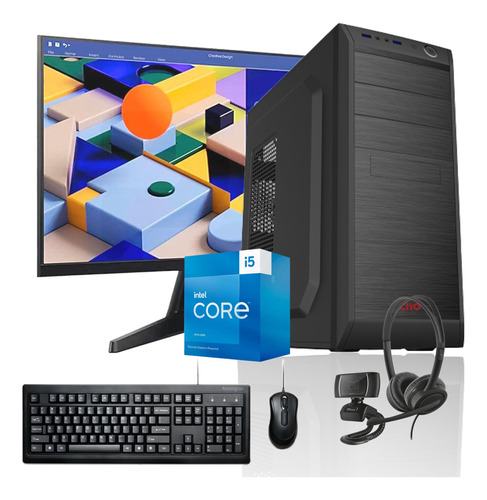 Pc Oficina + Monitor 24 + Perif: Intel Core I5 16gb 1tb Wifi