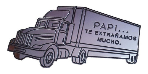 Placa Recordatoria Cementerio 10x20 Exterior Forma Camion