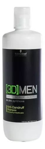 Shampoo Anti Caspa Schwarzkopf 3d Men X 1000ml