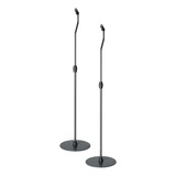 2 Suporte Pedestal Caixa Som Pesada 3kg Home Theater Preto