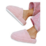 Pantufla Chinela Peluche Super Suave Suela Goma Antidesliza