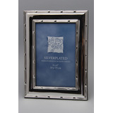 Portaretratos Premium Metal Plateado Silver Plated 20 X 25cm