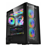 Gabinete Kronos Black Ice 360 E-atx Vidrio Templado, Usb 3.0