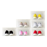 Caja Organizadoras Tapa Frontal Zapatos Hasta T43 Pack X6