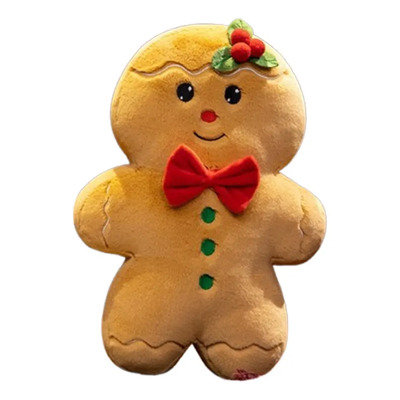 Muñeco Peluche Gingerbread Man, Almohada, Decoración Navi