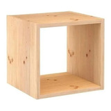 Cubo Pino Estante Mesa De Luz 30x30x20  Joscal Amoblamientos