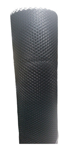 Tejido Artístico Plástico Rombo Negro,1,20m Ancho X 25m Larg
