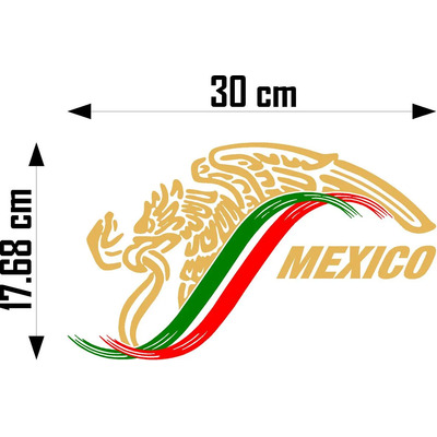 Sticker Escudo Nacional Mexicano Mod. 2