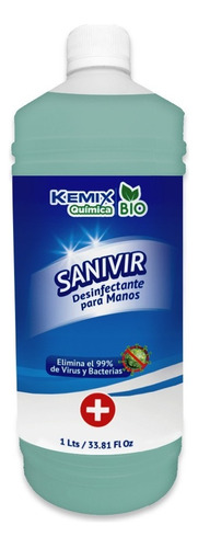 Desinfectante Sanitizante - Manos, Cuerpo Y Superficies 1 Lt Fragancia Sin Olor