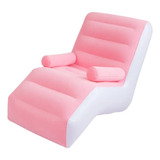 Sillón Sofá Inflable Perezoso Apoya Brazos + Bomba Manual