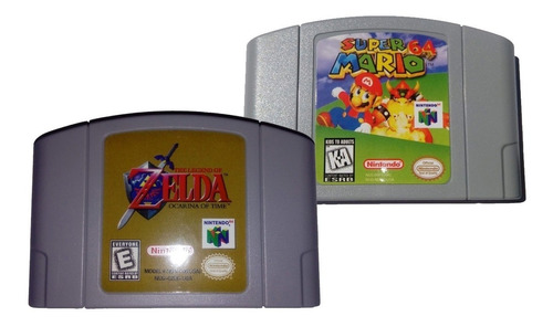 Super Mario 64 + Legend Of Zelda Ocarina Of Time N64 R-pr0