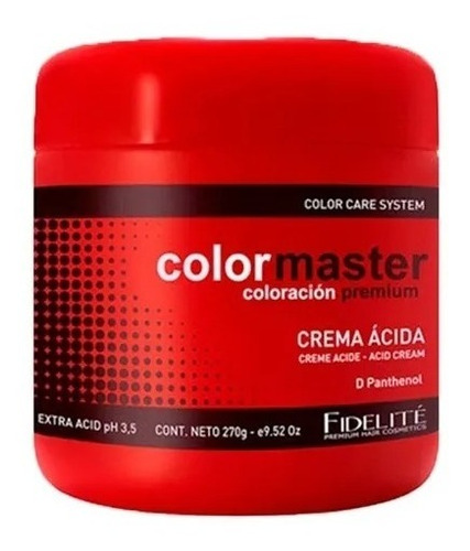 Fidelité Colormaster - Crema Extra Ácida 270g Baño De Crema