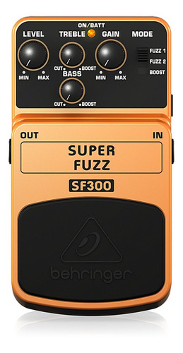 Pedal Efeito Fuzz Behringer Sf300 C/ Controle De Ganho