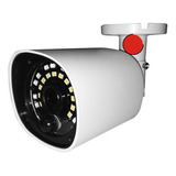 Cámara Ip Bullet 1080p 2 Mp Sensor Pir Y Sirena Leds Blancos Color Blanco