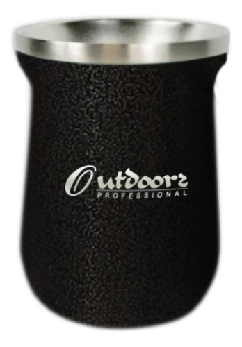 Mate Outdoors Professional Acero Inoxidable Termico 236ml Color Negro