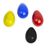 Kit Com 4 Ovinhos Ganza Shaker Colorido Chocalho Eggs