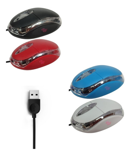 Mouse Óptico Usb Weibo Economico Cable